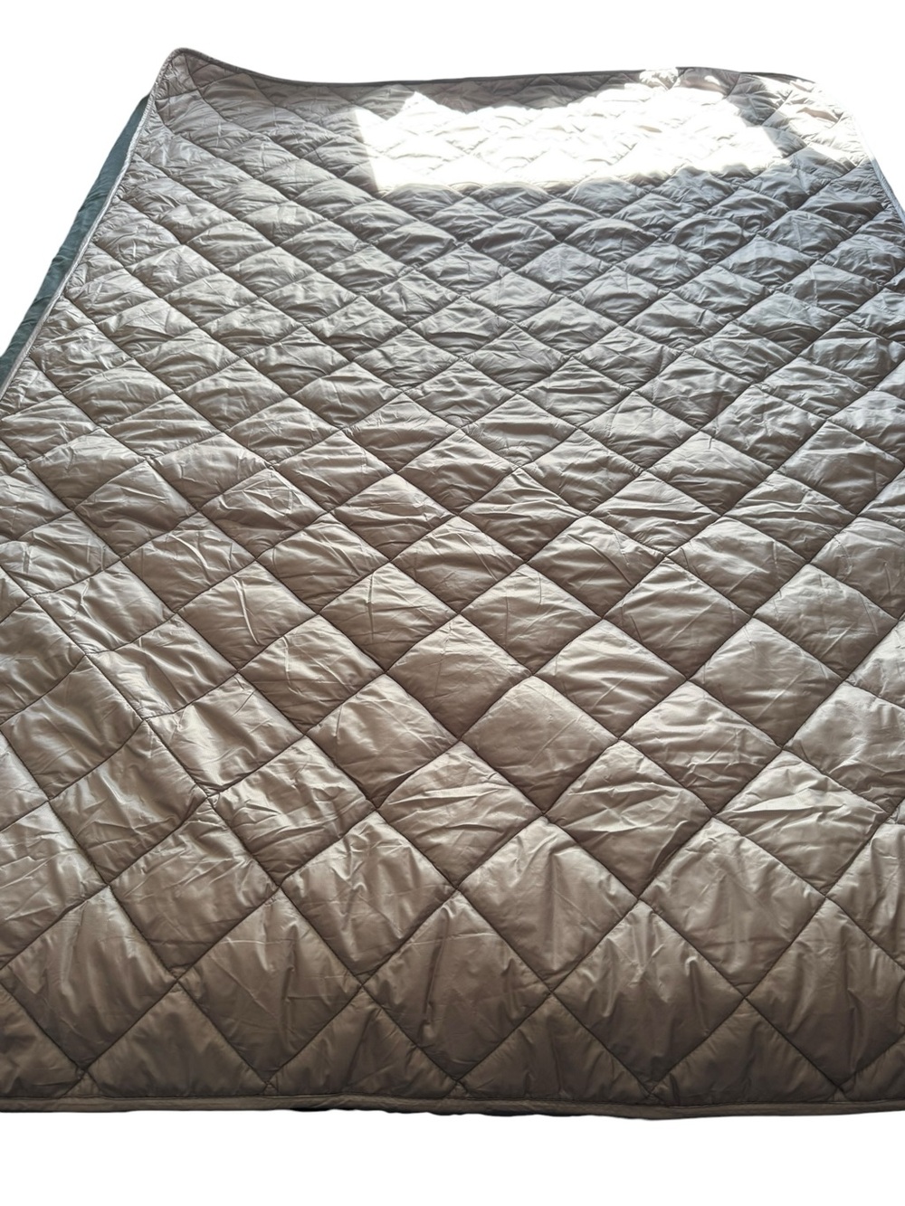 Pendleton Packable Throw Quilt White Sands Aztec Neutral Pattern 50 x 70 W/ Bag - Picture 3 of 8